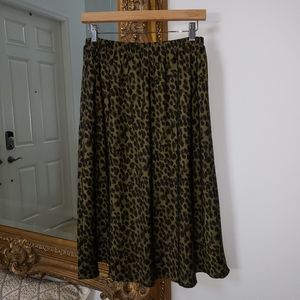 Banana Republic leopard skirt